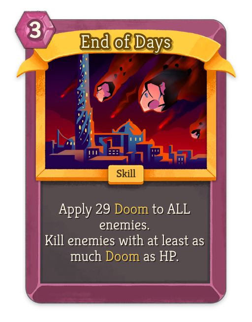 End of Days – Necrobinder Rare Skill – Slay the Spire 2 Card