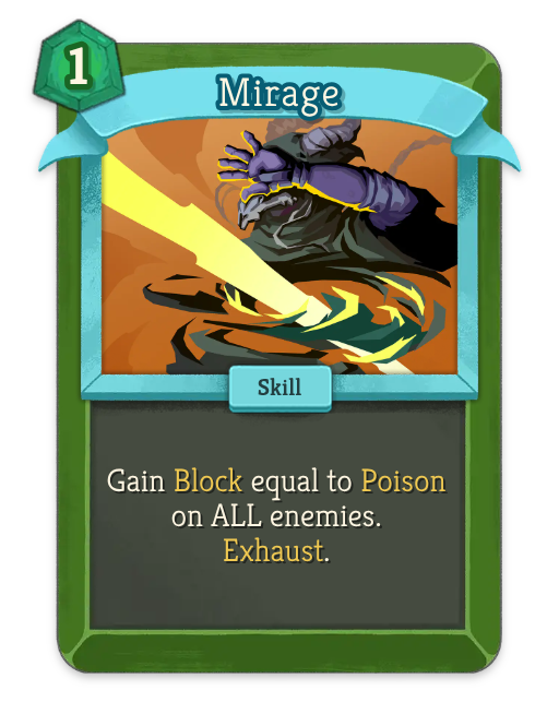 Mirage – Silent Uncommon Skill – Slay the Spire 2 Card – Untapped.gg