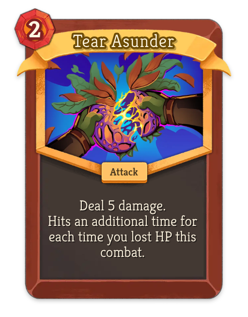 Tear Asunder – Ironclad Rare Attack – Slay the Spire 2 Card – Untapped.gg