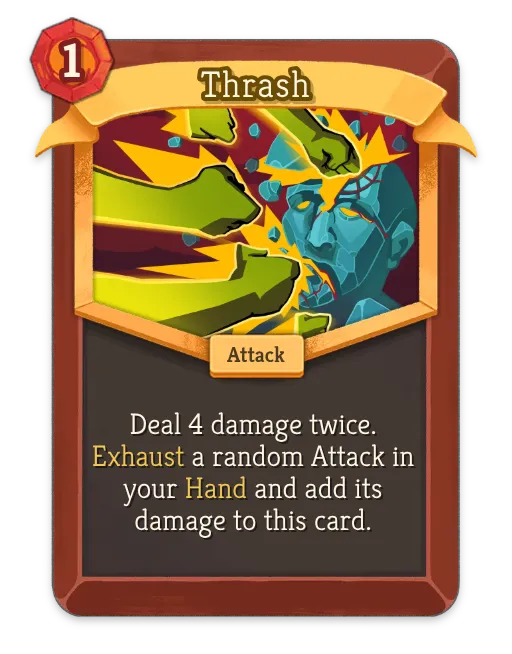 Thrash – Ironclad Rare Attack – Slay the Spire 2 Card – Untapped.gg