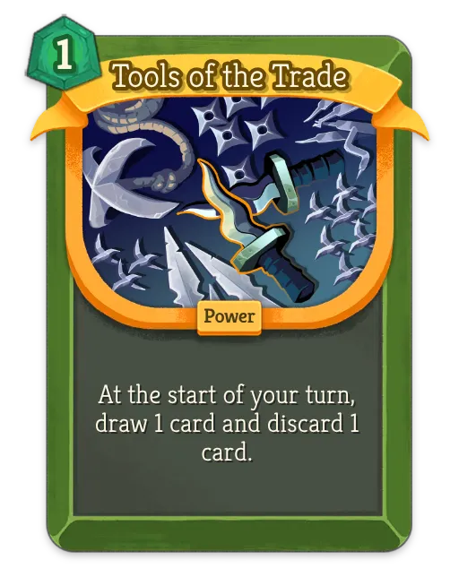 Tools of the Trade – Silent Rare Power – Slay the Spire 2 Card